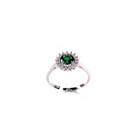 Anello Stocco Gioielli Donna in Oro bianco Zircone ANS 67 - ANS 67